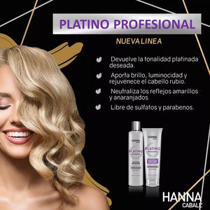 SHAMPOO HANNA CABALL PLATINO 250 ML.