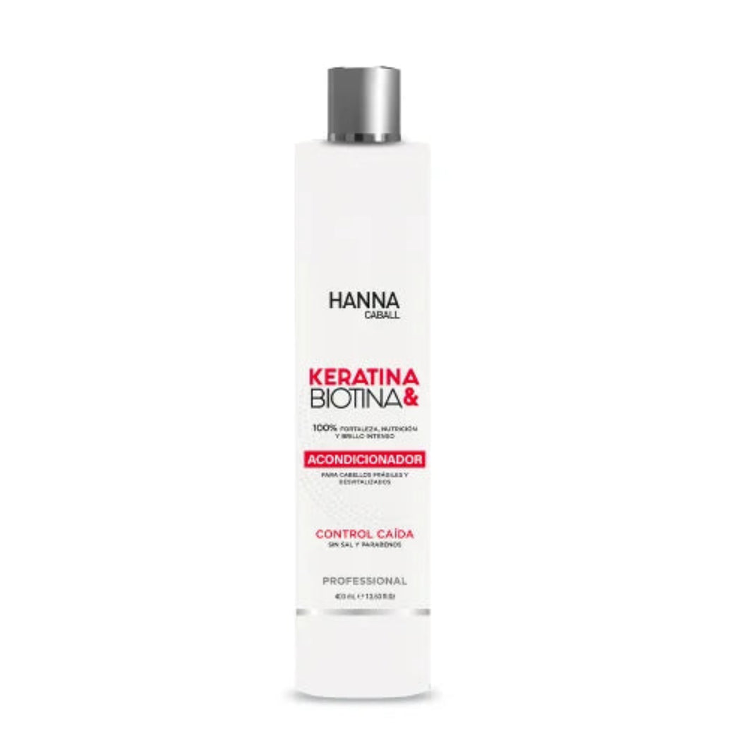 ACONDICIONADOR HANNA CABALL KERATINA & BIOTINA 400 ML.