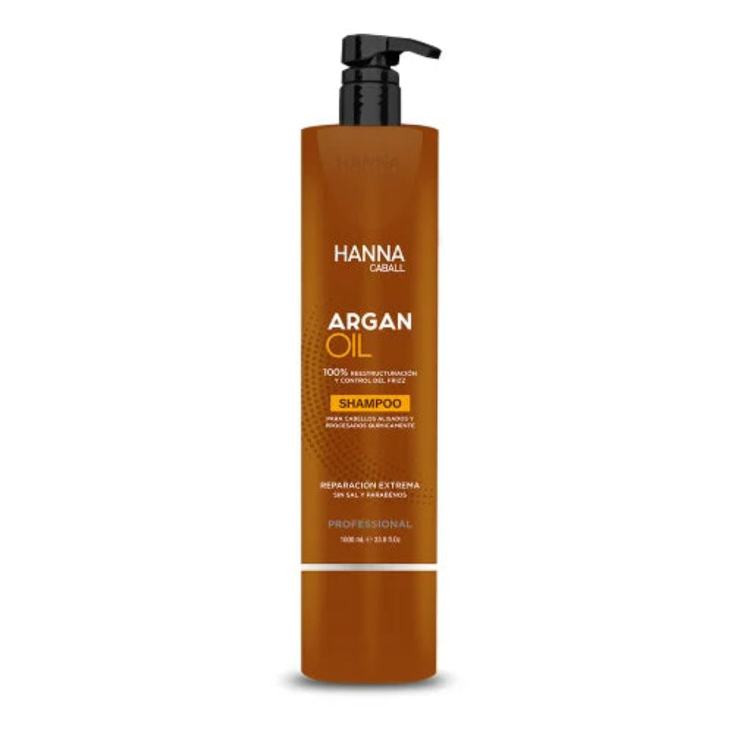 SHAMPOO HANNA CABALL ARGAN OIL 1000 ML.