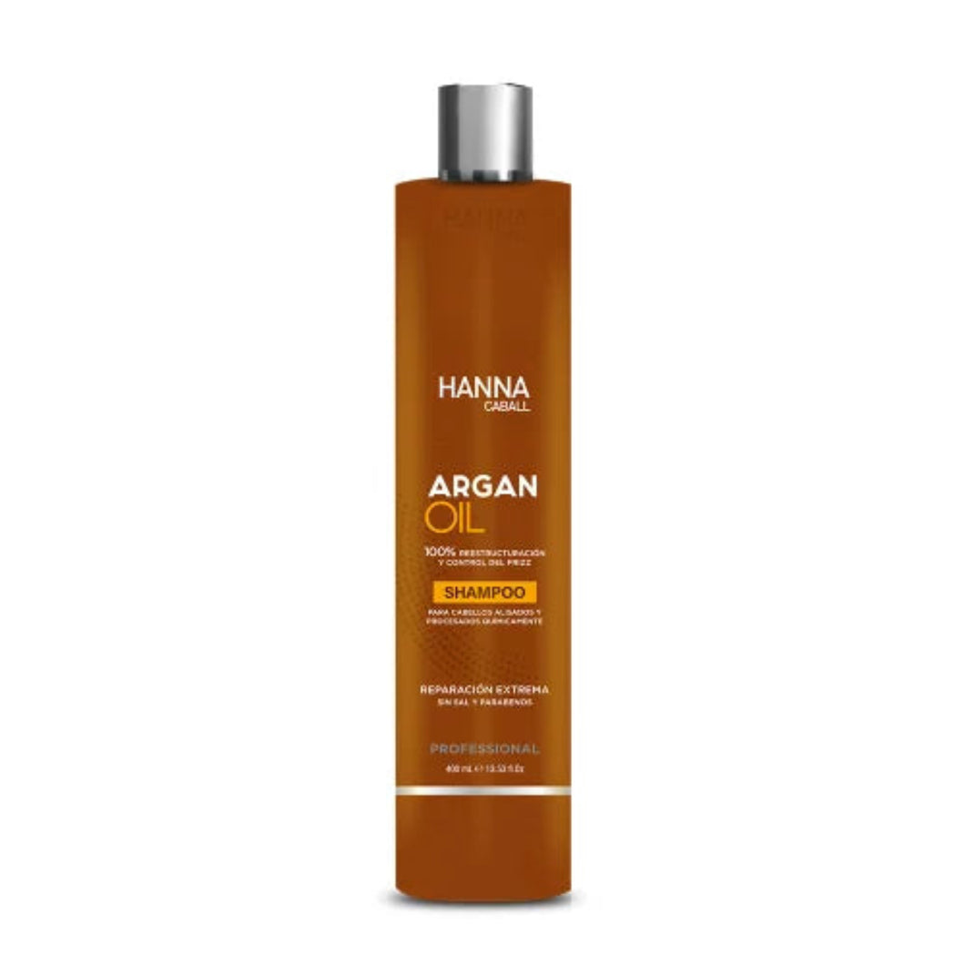 SHAMPOO HANNA CABALL ARGAN OIL 400 ML.