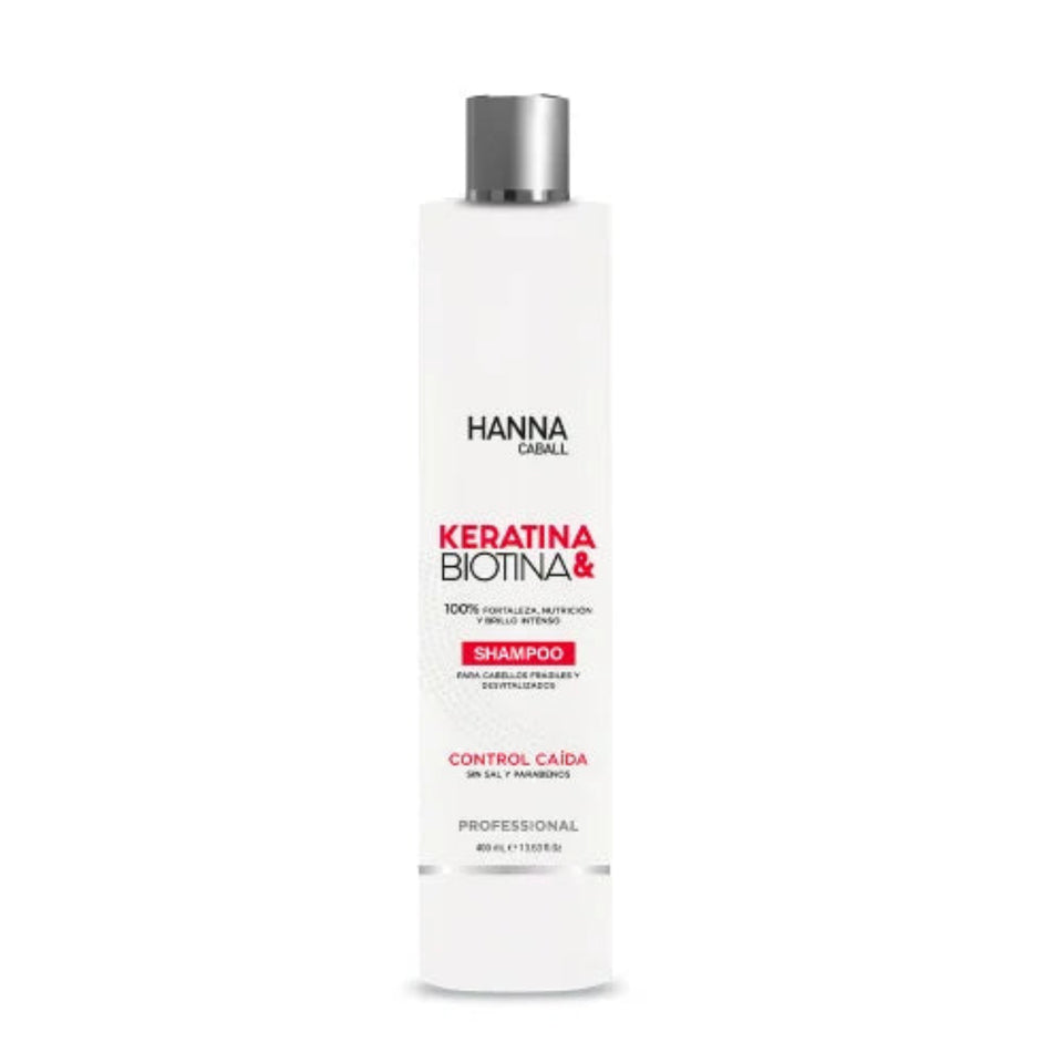 SHAMPOO HANNA CABALL KERATINA & BIOTINA 400 ML.
