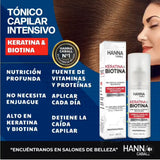 PROMOCIÓN 2 UND.X S/.89.90. TÓNICO HANNA CABALL KERATINA & BIOTINA 50ml. ⭐⭐⭐⭐⭐ 6000+ Clientes satisfechos.