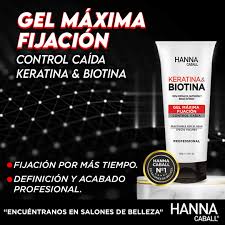 GEL PARA PEINAR HANNA CABALL KERATINA & BIOTINA 150 ML.