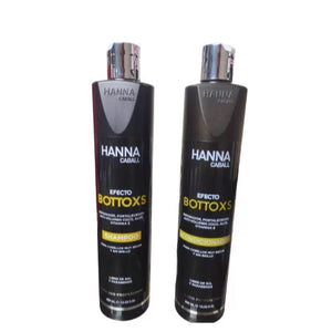 PACK 1: SHAMPOO + ACONDICIONADOR HANNA CABALL EFECTO BOTTOX 400 ML.