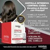 AMPOLLA ANTI CAIDA HANNA CABALL KERATINA & BIOTINA 13 ML.